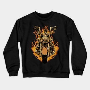 Bikers Skull Crewneck Sweatshirt